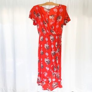 Blush Dress with floral print